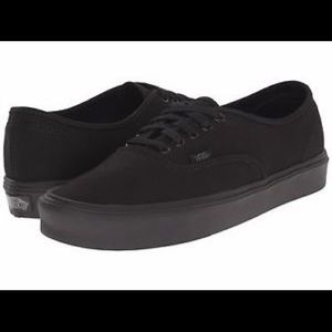 Black low top vans